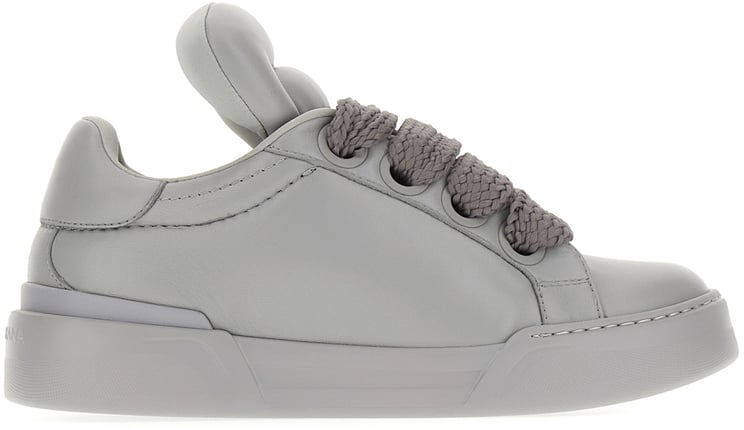 Dolce & Gabbana Dolce&gabbana Grey nappa leather Mega Skate sneakers