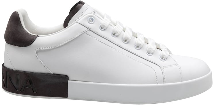 Dolce & Gabbana Dolce & gabbana portofino sneakers in black and white leather