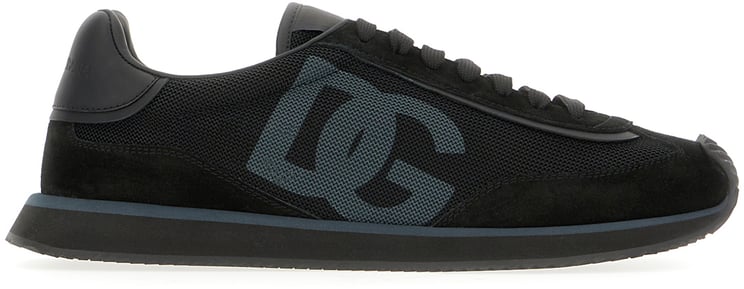 Dolce & Gabbana Dolce&gabbana Black suede and mesh DG Aria sneakers