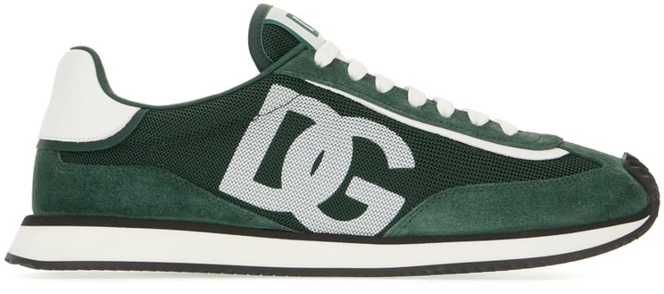 Dolce & Gabbana Dolce&gabbana Multicolor suede and mesh DG Aria sneakers