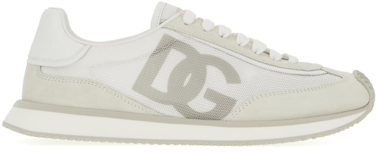 Dolce & Gabbana Dolce&gabbana Two-tone suede and mesh DG Aria sneakers
