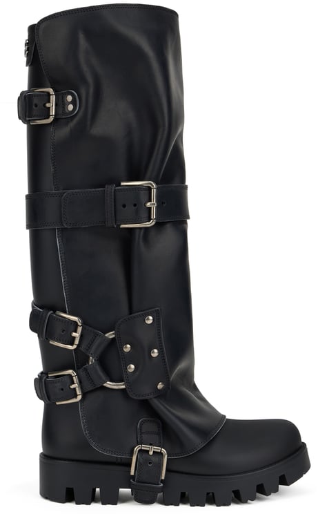 Dolce & Gabbana Leather biker boots
