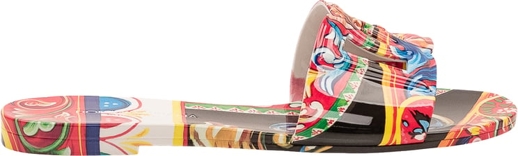 Dolce & Gabbana Sandali Slide con Stampa Grafica
