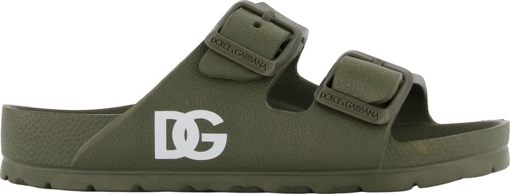 Dolce & Gabbana Dolce & Gabbana Jongens Slippers In Army