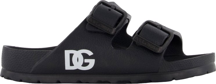 Dolce & Gabbana Dolce & Gabbana Jongens Slippers In Zwart