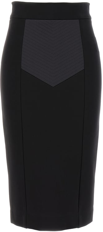 Dolce & Gabbana Dolce&gabbana Black stretch viscose blend skirt