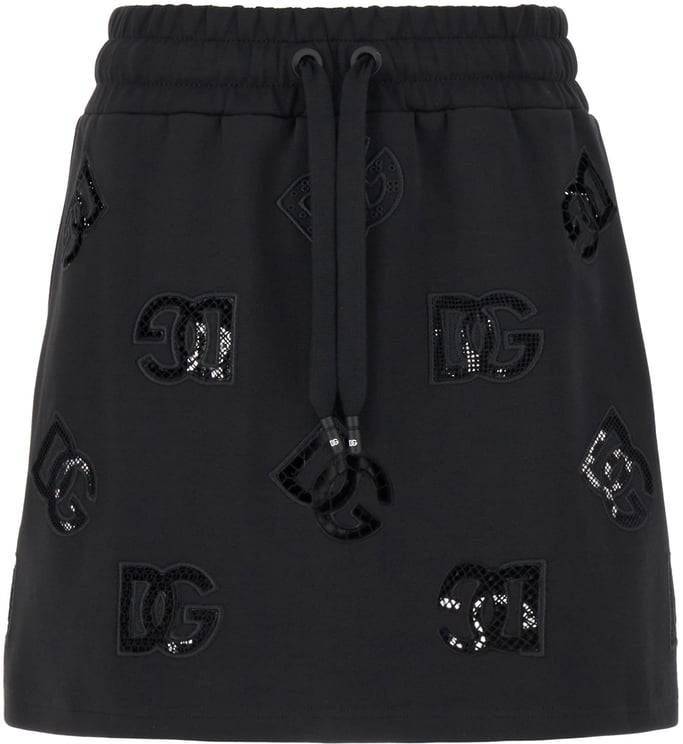 Dolce & Gabbana Dolce&gabbana Slate cotton blend mini skirt