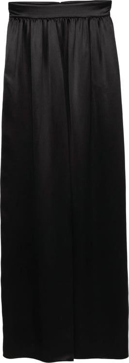 Dolce & Gabbana Maxi Skirt in Smooth Viscose with Gathered Waistband