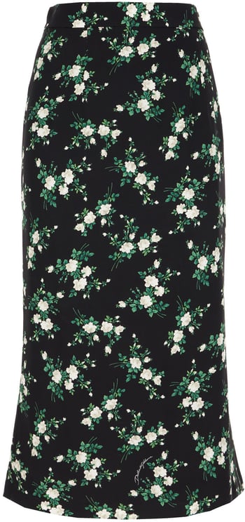 Dolce & Gabbana Dolce&gabbana Printed stretch silk skirt