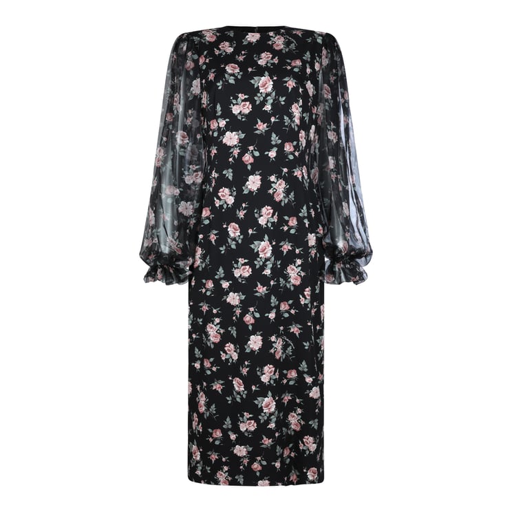 Dolce & Gabbana Black Silk Dress