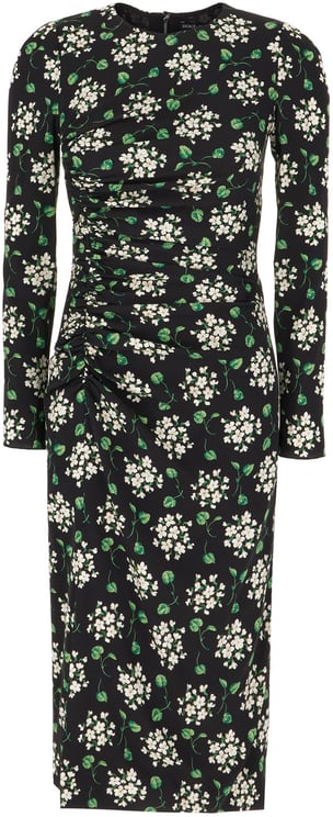 Dolce & Gabbana Dolce&gabbana Printed stretch silk dress