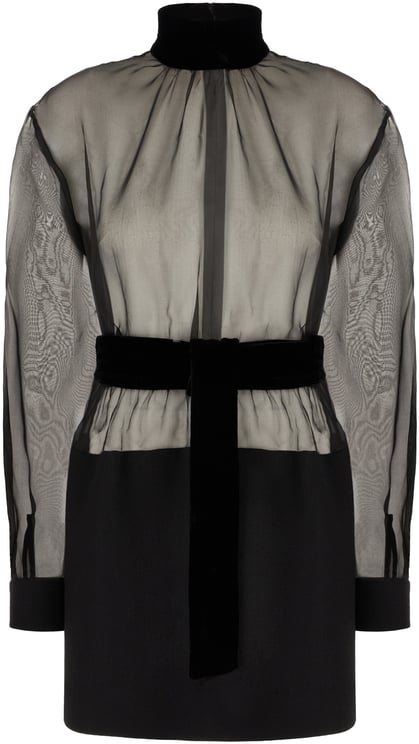 Dolce & Gabbana Dolce&gabbana Black stretch silk blend minidress