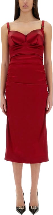 Dolce & Gabbana Longuette Dress With Cone Cups