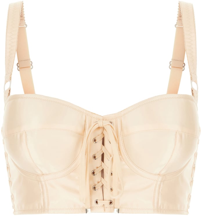 Dolce & Gabbana Dolce&gabbana Skin pink stretch polyester blend top