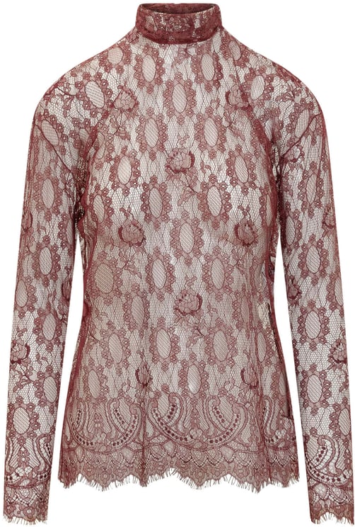 Dolce & Gabbana Top in Pizzo a Collo Alto