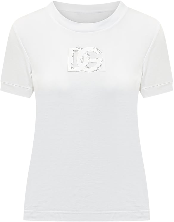 Dolce & Gabbana T-shirt Girocollo con Logo Dg