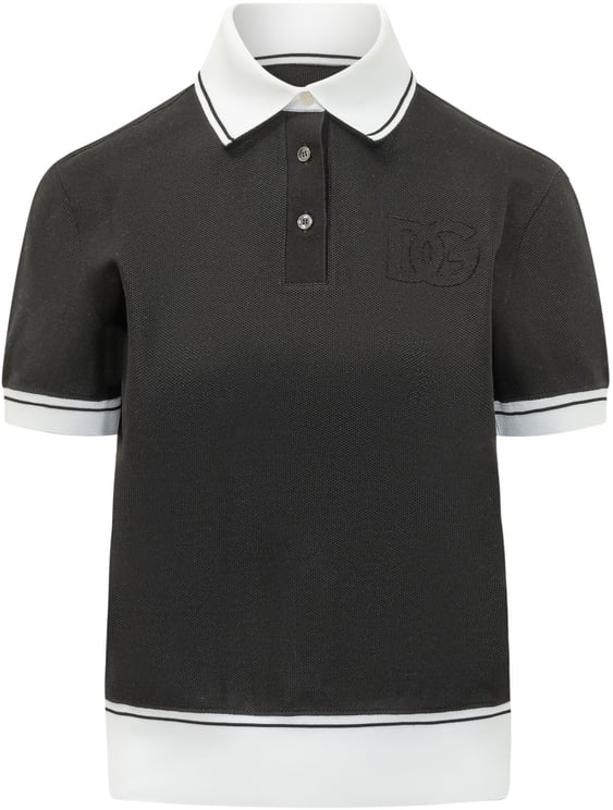 Dolce & Gabbana Polo Maniche Corte con Colletto a Contrasto