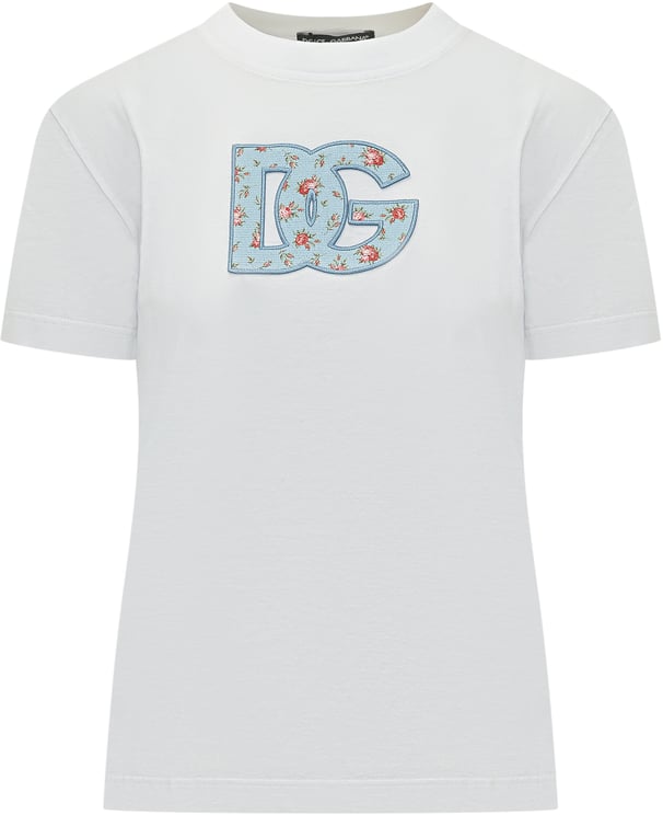 Dolce & Gabbana T-shirt con Logo Floreale