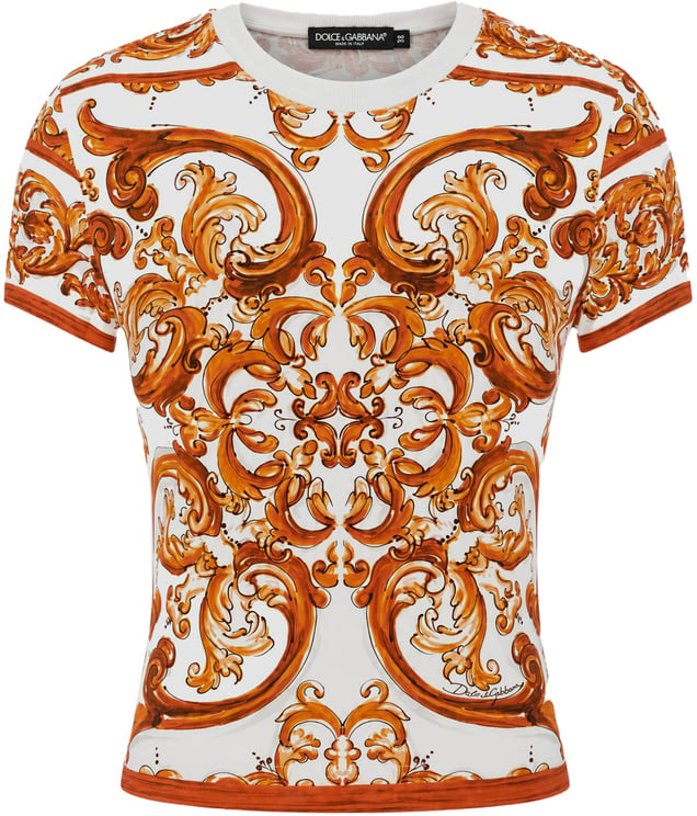 Dolce & Gabbana Dolce & Gabbana Multicolor stretch cotton t-shirt