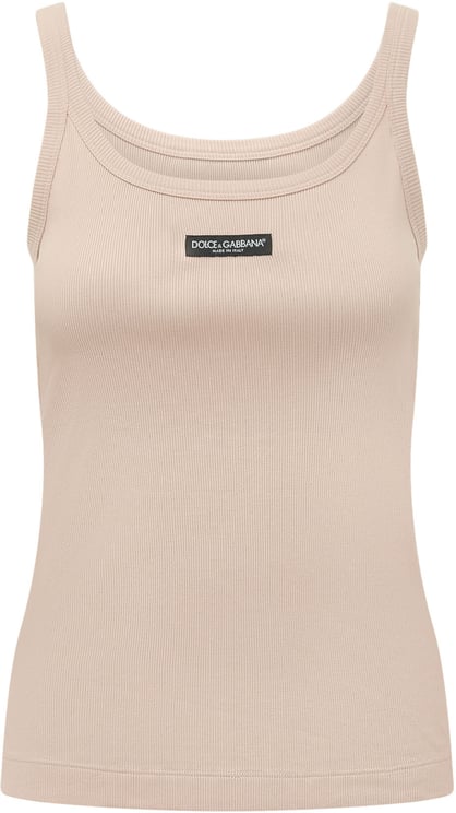 Dolce & Gabbana Top a Coste con Spalline