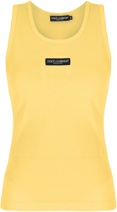 Dolce & Gabbana Dolce&gabbana Yellow cotton top