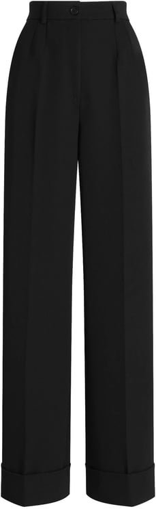 Dolce & Gabbana Wide-Leg High Waist Tailored Wool Trousers