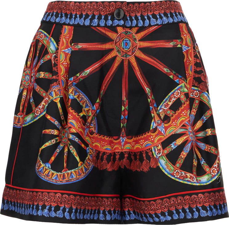 Dolce & Gabbana Dolce&gabbana Printed silk shorts