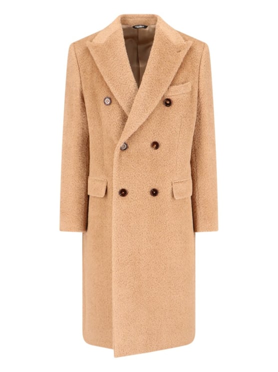 Dolce & Gabbana Double-Breasted Coat – Beige