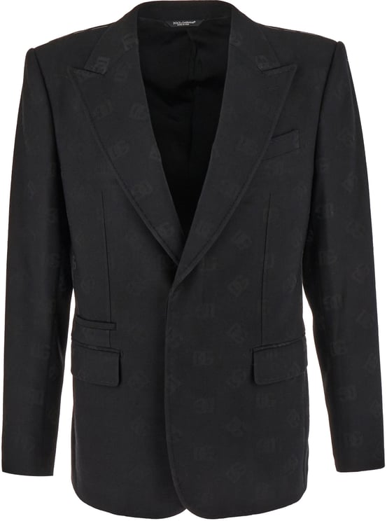 Dolce & Gabbana Dolce&gabbana Black stretch wool blend blazer