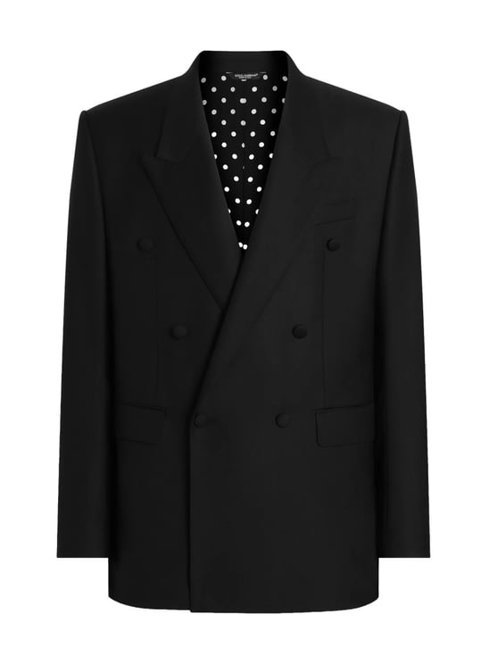 Dolce & Gabbana Sicily Double-Breasted Wide Lapels Blazer