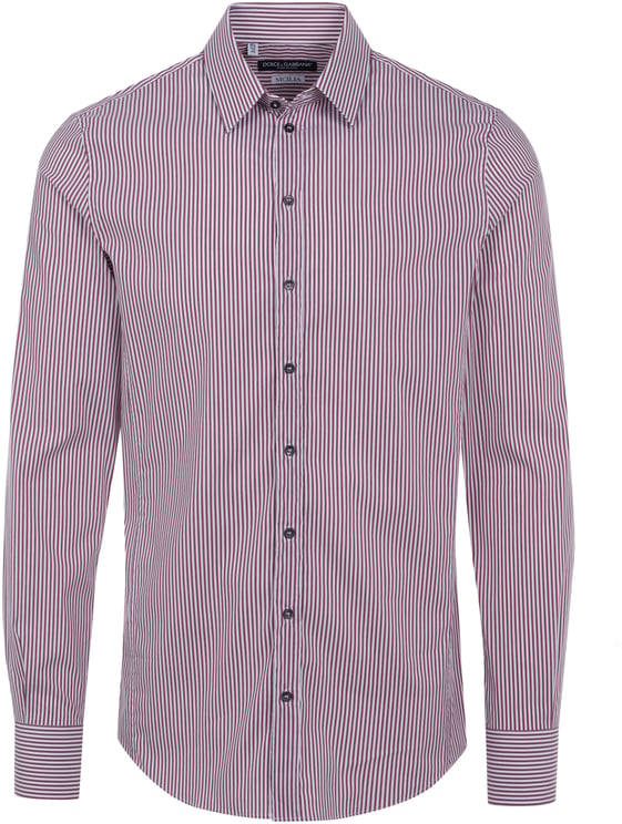 Dolce & Gabbana Dolce & Gabbana Sicilia Hemd weiß-bordeaux