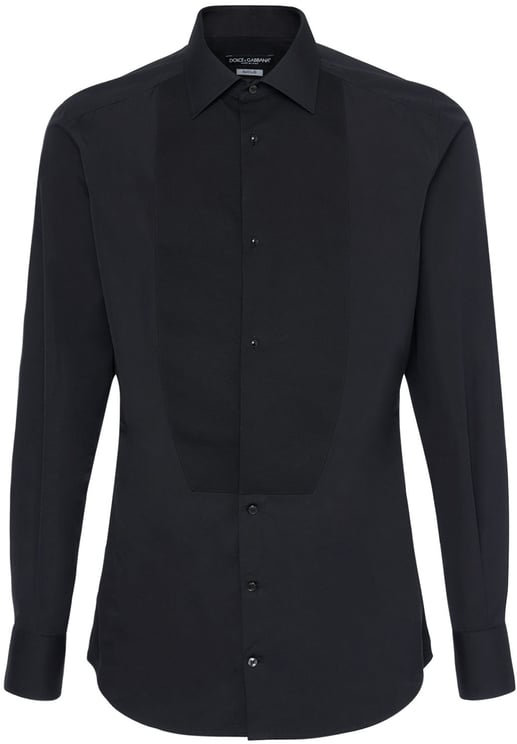 Dolce & Gabbana Elegant black shirt with classic collar