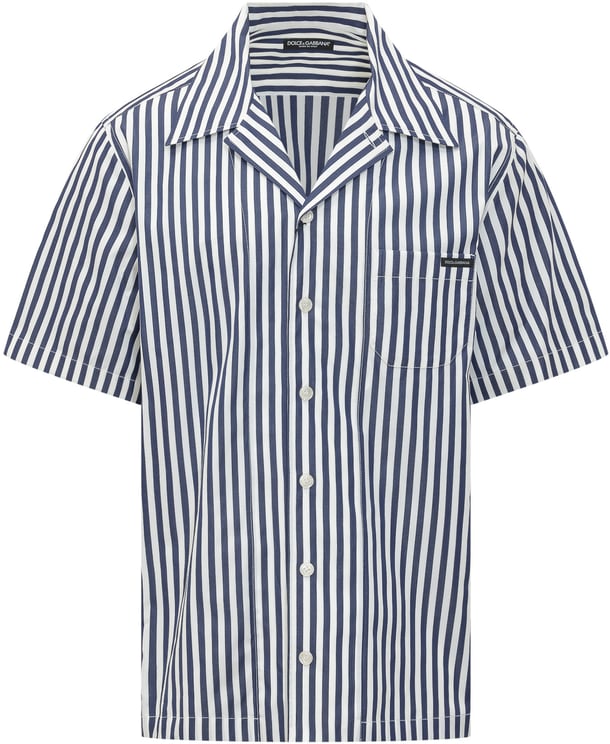 Dolce & Gabbana Camicia a Maniche Corte a Righe
