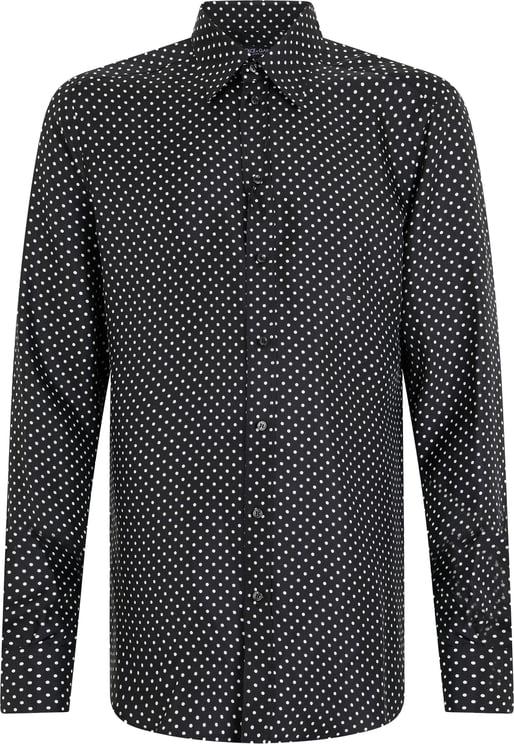 Dolce & Gabbana Silk twill shirt with polka dot print
