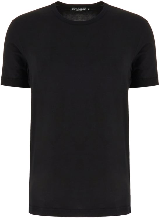 Dolce & Gabbana Dolce&gabbana Black stretch viscose blend t-shirt