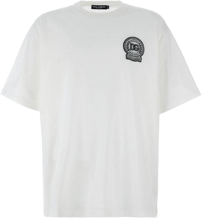 Dolce & Gabbana T-shirt con toppa con logo D&G