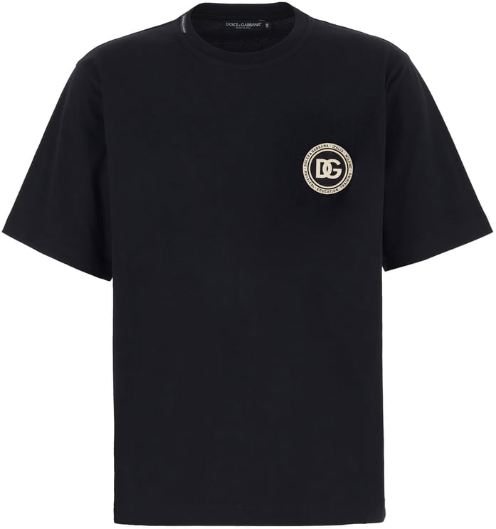 Dolce & Gabbana Dolce&gabbana Midnight blue cotton t-shirt