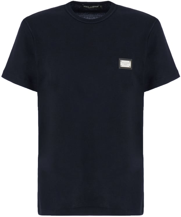 Dolce & Gabbana Dolce&gabbana Midnight blue cotton t-shirt