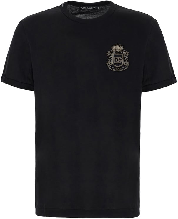 Dolce & Gabbana Dolce&gabbana Midnight blue cotton t-shirt