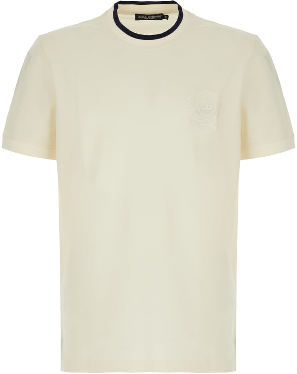 Dolce & Gabbana Dolce&gabbana Ivory polyester t-shirt