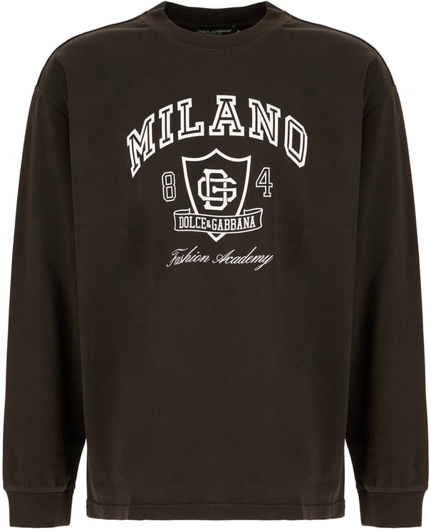 Dolce & Gabbana Dolce&gabbana Dark brown cotton sweatshirt
