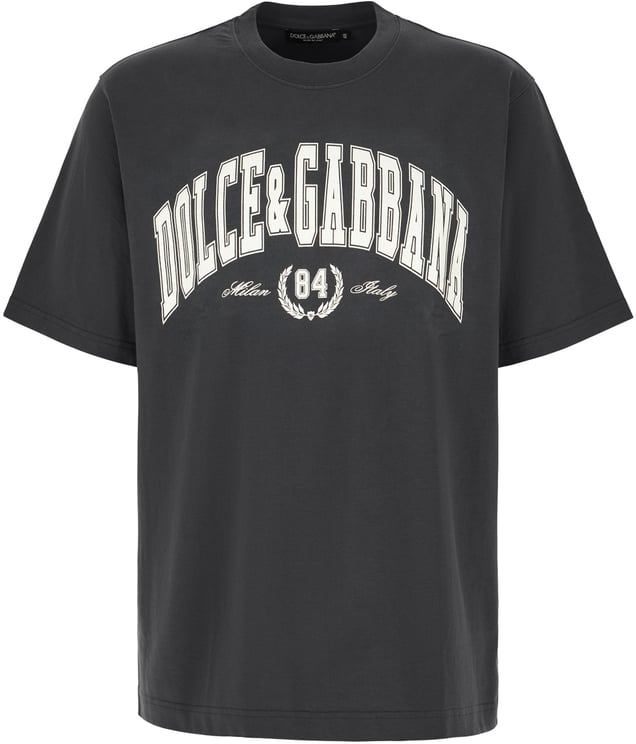 Dolce & Gabbana Dolce&gabbana Graphite cotton t-shirt