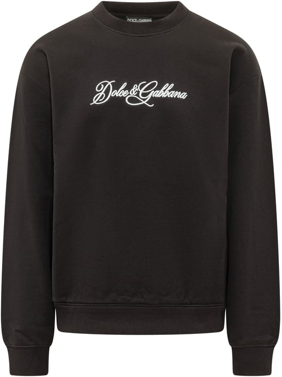 Dolce & Gabbana Felpa Girocollo con Tasca Frontale