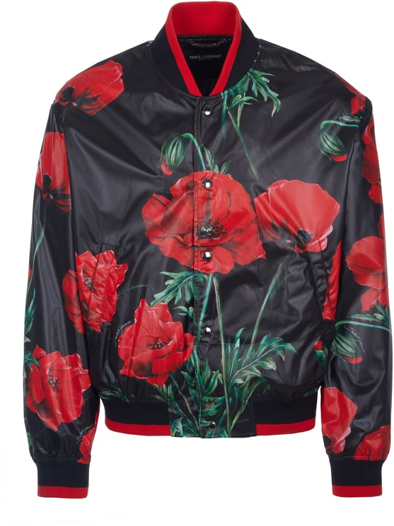 Dolce & Gabbana Dolce & Gabbana Papaveri Bomberjacke