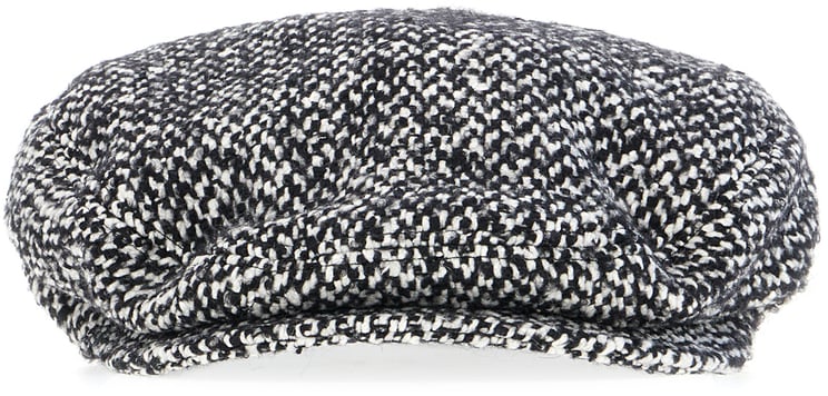 Dolce & Gabbana Dolce&gabbana Embroidered wool blend baker boy hat