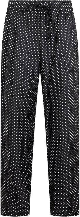 Dolce & Gabbana Polka dot pants with elastic waist