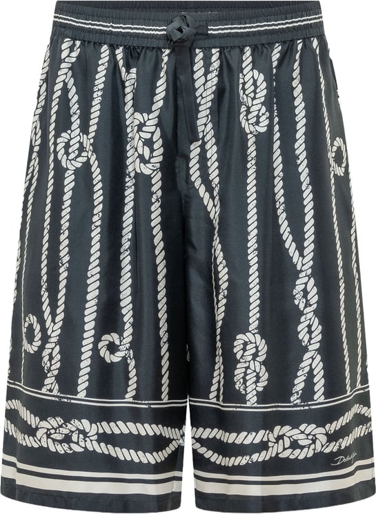 Dolce & Gabbana Shorts con Stampa a Corde