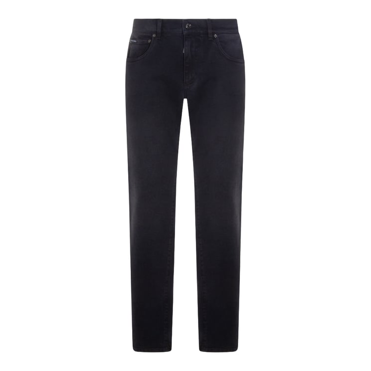 Dolce & Gabbana Straight-Leg Grey Jeans With Classic Five-Pocket Design