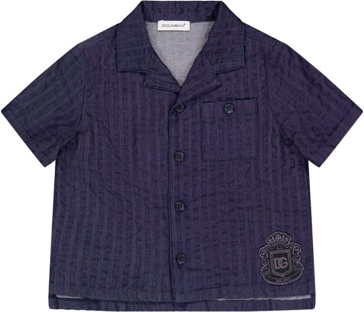 Dolce & Gabbana Dolce & Gabbana Baby Jongens Shorts In Donker Blauw