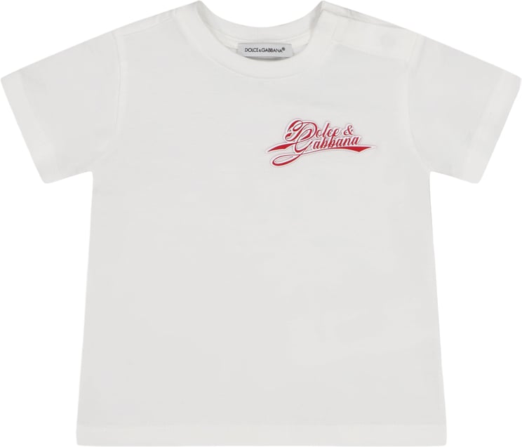 Dolce & Gabbana Dolce & Gabbana Baby Jongens T-Shirt In Wit